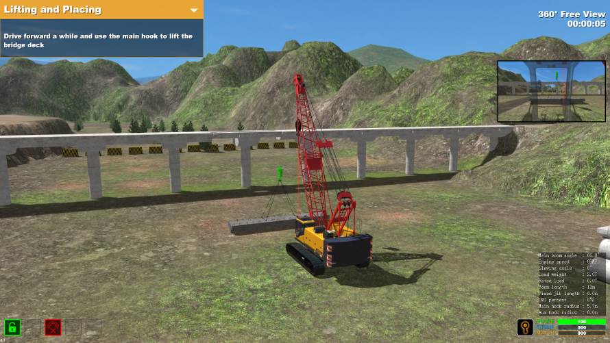 Crawler crane simulator 001