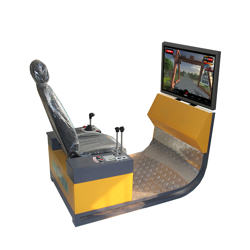 8 Year Exporter 3-screen Backhoe Loader School Training Simulator 3DOF ...